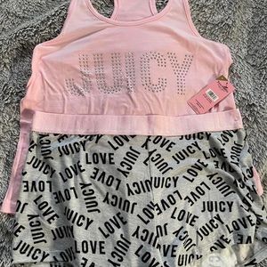 juicy couture bling pajama set size m